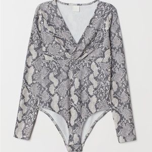 H&M Snakeprint Bodysuit